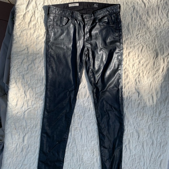 AG The Legging Coated Black Jeans size 27 - Picture 2 of 9